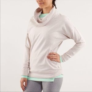 EUC LULULEMON REST DAY PULLOVER DUNE CREAM BEIGE